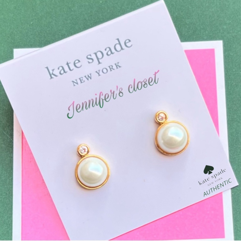 KATE SPADE Pearl Stud Earrings NWT